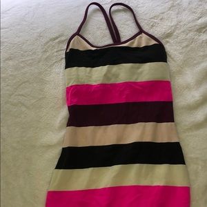 Lululemon y flow striped tank